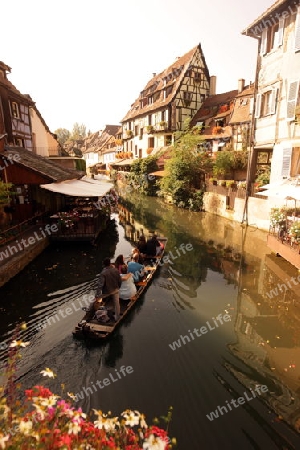 the old city of Colmar in  the province of Alsace in France in Europe