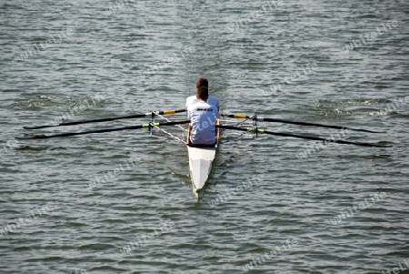 Rowing on  canal Plovdiv