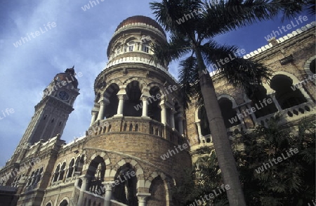 The Sultan Abdul Samad Palace at the Merdeka Square  in the city of  Kuala Lumpur in Malaysia in southeastasia.