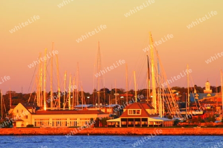 Abendstimmung am Hafen