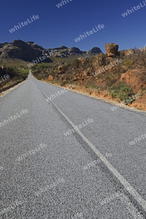 Strasse durch die Cederberg Wilderness Area bei Clanwilliam, West Kap, Western Cape, S?dafrika, Afrika