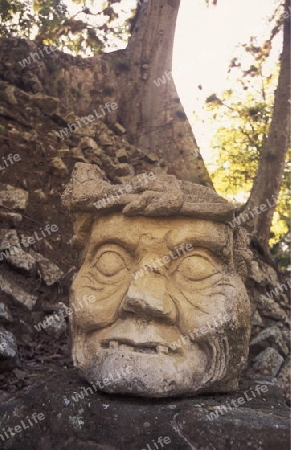 The Ruins of Copan in Honduras in Central America,