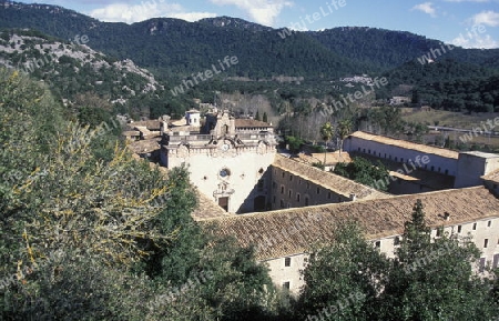 Das Kloster von Liuc im Norden der Insel Mallorca einer der Balearen Inseln im Mittelmeer. 