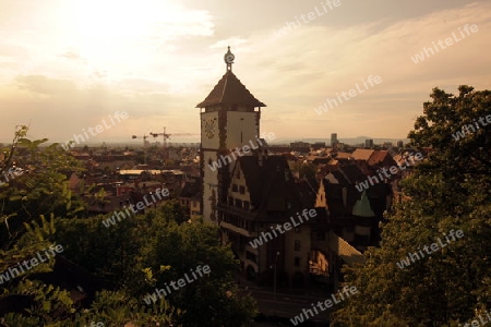  the old town of Freiburg im Breisgau in the Blackforest in the south of Germany in Europe.