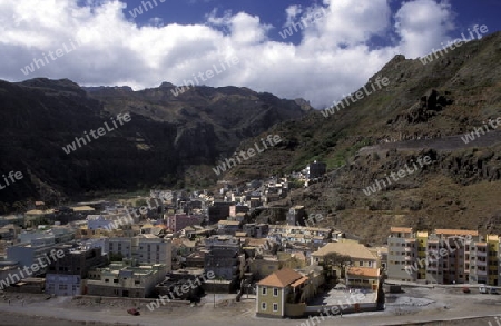 the Town of Ribeira Grande on the Island of Santo Antao in Cape Berde in the Atlantic Ocean in Africa.