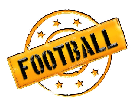 Sign, symbol, stamp or icon for your presentation, for websites and many more named FOOTBALL