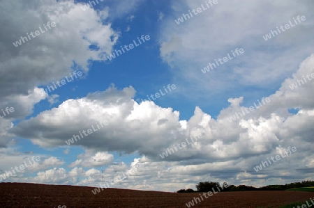 Wolken ?ber Felder