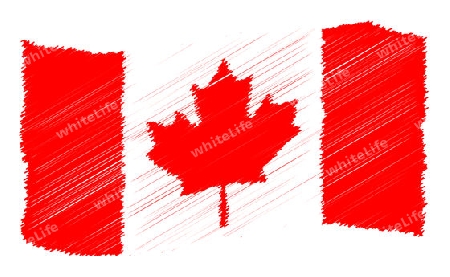 Canada - The beloved country as a symbolic representation as heart - Das geliebte Land als symbolische Darstellung als Herz