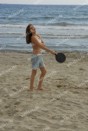 Spielen am Strand