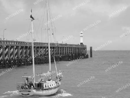 Segelschiff in Blankenberg