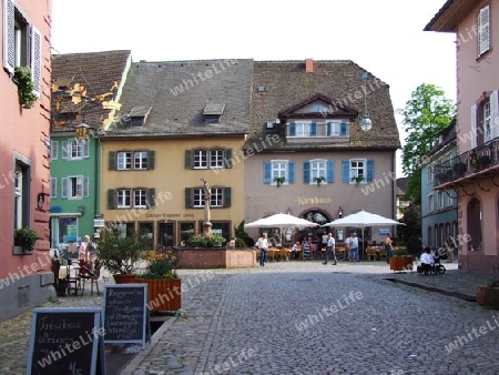 Staufen Stadtbild mit Kornhaus