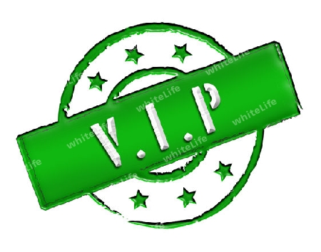 Sign, symbol, stamp or icon for your presentation, for websites and many more named VIP