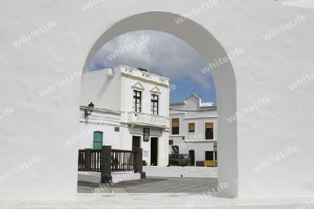 the village of Haria on the Island of Lanzarote on the Canary Islands of Spain in the Atlantic Ocean. on the Island of Lanzarote on the Canary Islands of Spain in the Atlantic Ocean.