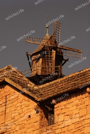 the Fort  Haut-Koenigsbourg near the village of Selestat  in the province of Alsace in France in Europe