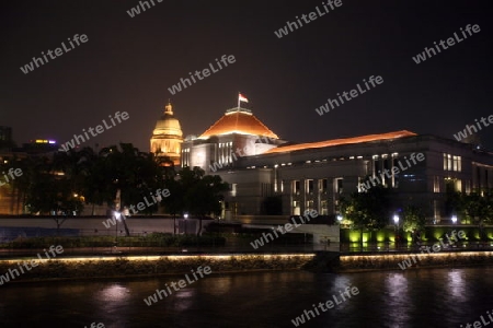 Asien, Suedost, Singapur, Insel, Staat, Stadt, City, Skyline, Zentrum, Boat Quay, Bankenviertel, Parlament, Regierungsgebaeude, Kolonial,