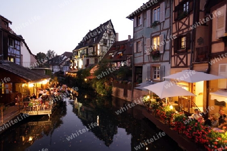 the old city of Colmar in  the province of Alsace in France in Europe