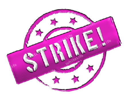 Sign, symbol, stamp or icon for your presentation, for websites and many more named STRIKE!