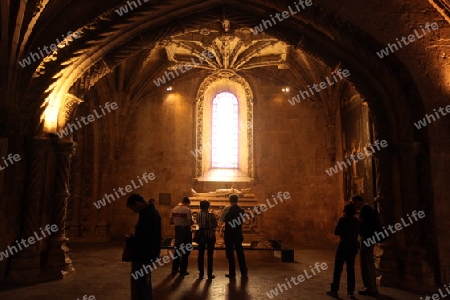 Das Kloster Jeronimus im Stadtteil Belem der Hauptstadt Lissabon in Portugal.   