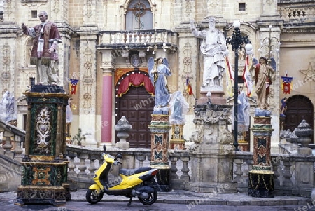 The church of St Philip in the Town of Zebbug on Malta in Europe