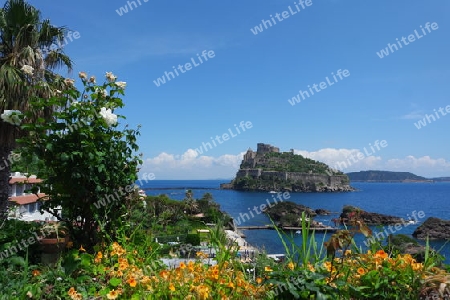 Landschaft mit Castello Aragonese, Ischia