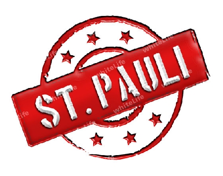 Sign and stamp for your presentation, for websites and many more named  St. Pauli