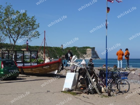 Blick vom Hafen Vitt zum Kap Arkona