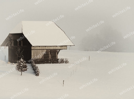 Alter Speicher im Winter