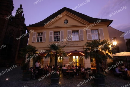  the old town of Freiburg im Breisgau in the Blackforest in the south of Germany in Europe.