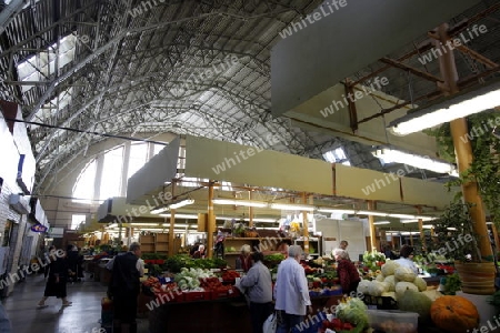 Die Markthalle in der Altstadt von Riga der Hauptststadt von Lettland im Baltikum in Osteuropa.  