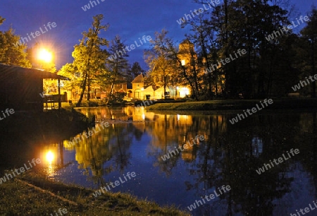 Herk-de-Stad (Belgien) am Abend