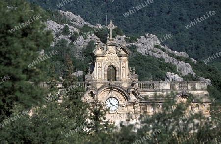 Das Kloster von Liuc im Norden der Insel Mallorca einer der Balearen Inseln im Mittelmeer. 