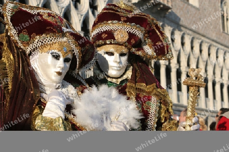 Venedig - Maske von dem Karneval - Paar