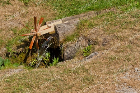 Wasserrad in Vlkolinec - Slowakei