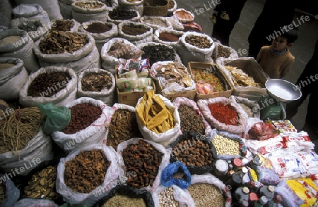 the market in the city of wushan on the yangzee river near the three gorges valley up of the three gorges dam project in the province of hubei in china.