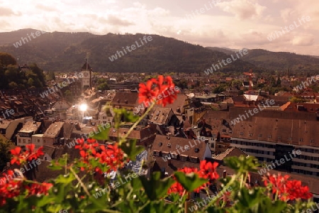 the old town of Freiburg im Breisgau in the Blackforest in the south of Germany in Europe.