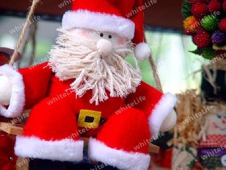 Santa Claus as a crafts doll.