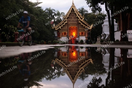 Die Architektur des Wat Phra Sing Tempel in Chiang Mai im Norden von Thailand. 