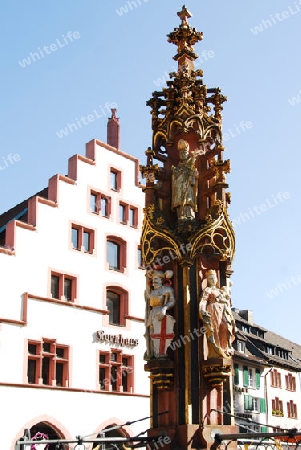 Historischer Brunnen in Freiburg