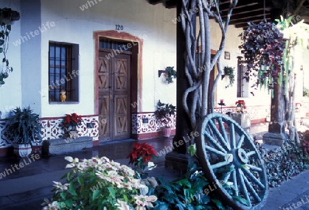  the old town in the city of Antigua in Guatemala in central America.   