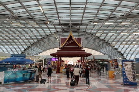 Der neue Flughafen Suvarnabhumi in Bangkok der Hauptstadt von Thailand in Suedostasien. 