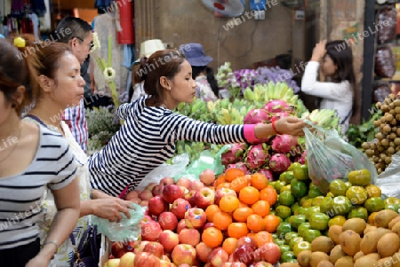 The Market in the old City of Siem Riep neat the Ankro Wat Temples in the west of Cambodia.