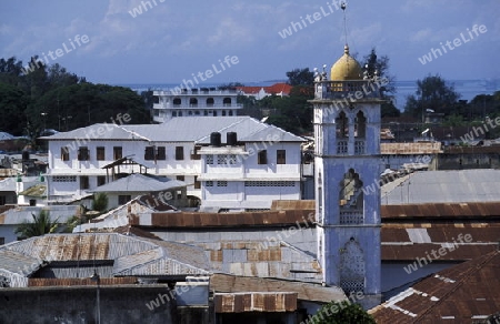 Die Altstadt von Stone Town  oder Zanzibar Town der Hauptstadt der Insel Sansibar im Indischen Ozean in Tansania in Ostafrika..