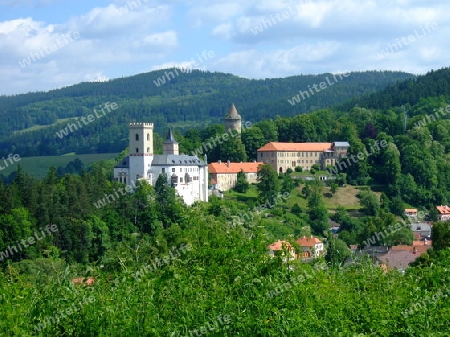 Tschechien, Schloss Rosenberg an der Moldau