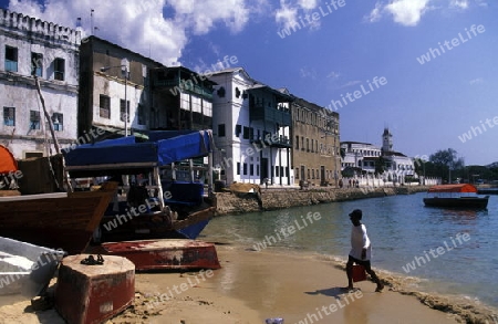 Die Altstadt von Stone Town  oder Zanzibar Town der Hauptstadt der Insel Sansibar im Indischen Ozean in Tansania in Ostafrika..  