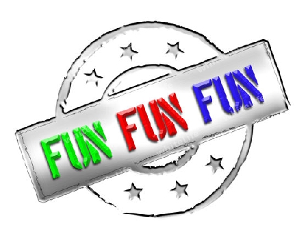 Sign, symbol, stamp or icon for your presentation, for websites and many more named FUN FUN FUN