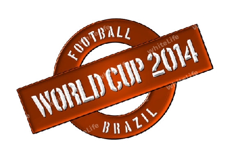Illustration of the World Cup 2014 in Brazil as Banner for your presentation, website, inviting...