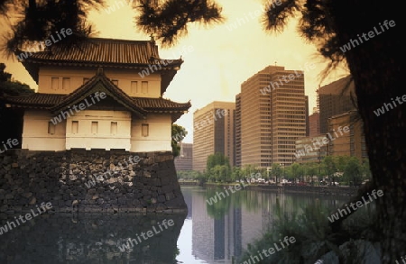 The  City centre at the Imperial Palace of Tokyo in Japan in Asia,



