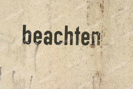 beachten