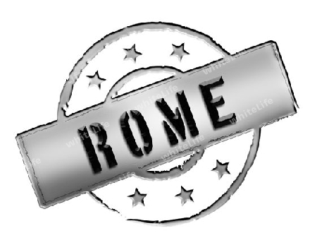 Sign and stamp for your presentation, for websites and many more named Rome