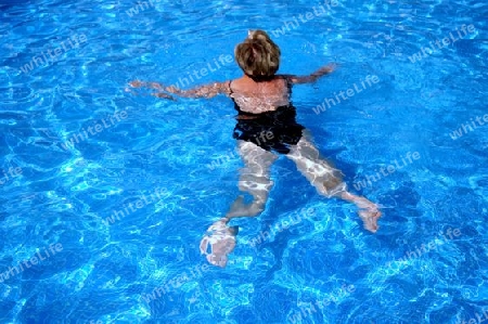 woman swiming